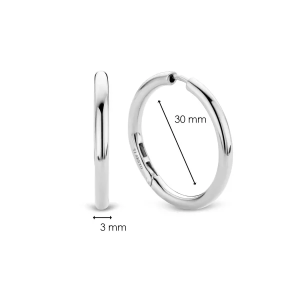 TI SENTO Oversized hoops - 7782SI – Image 4